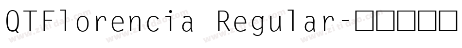 QTFlorencia Regular字体转换